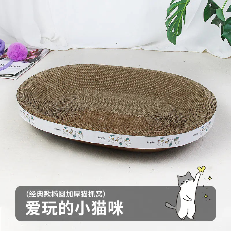 New Multi-Size Cat Scratching Bowl with Corrugated Cardboard