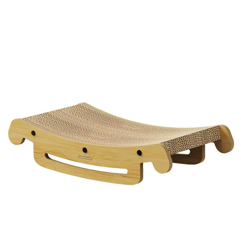 Cat Scratching Board and Bed Combo with Replaceable Cardboard