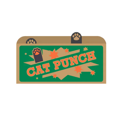 Cat Cardboard Box and Whack-a-Mole Toy