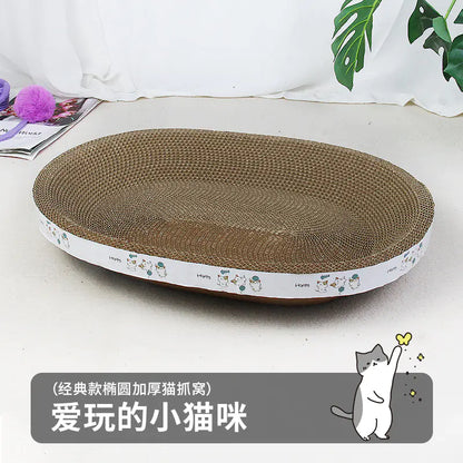New Multi-Size Cat Scratching Bowl with Corrugated Cardboard
